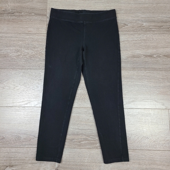 Express Black Capri Cropped Low Rise Cotton Leggings Small - Picture 2 of 13